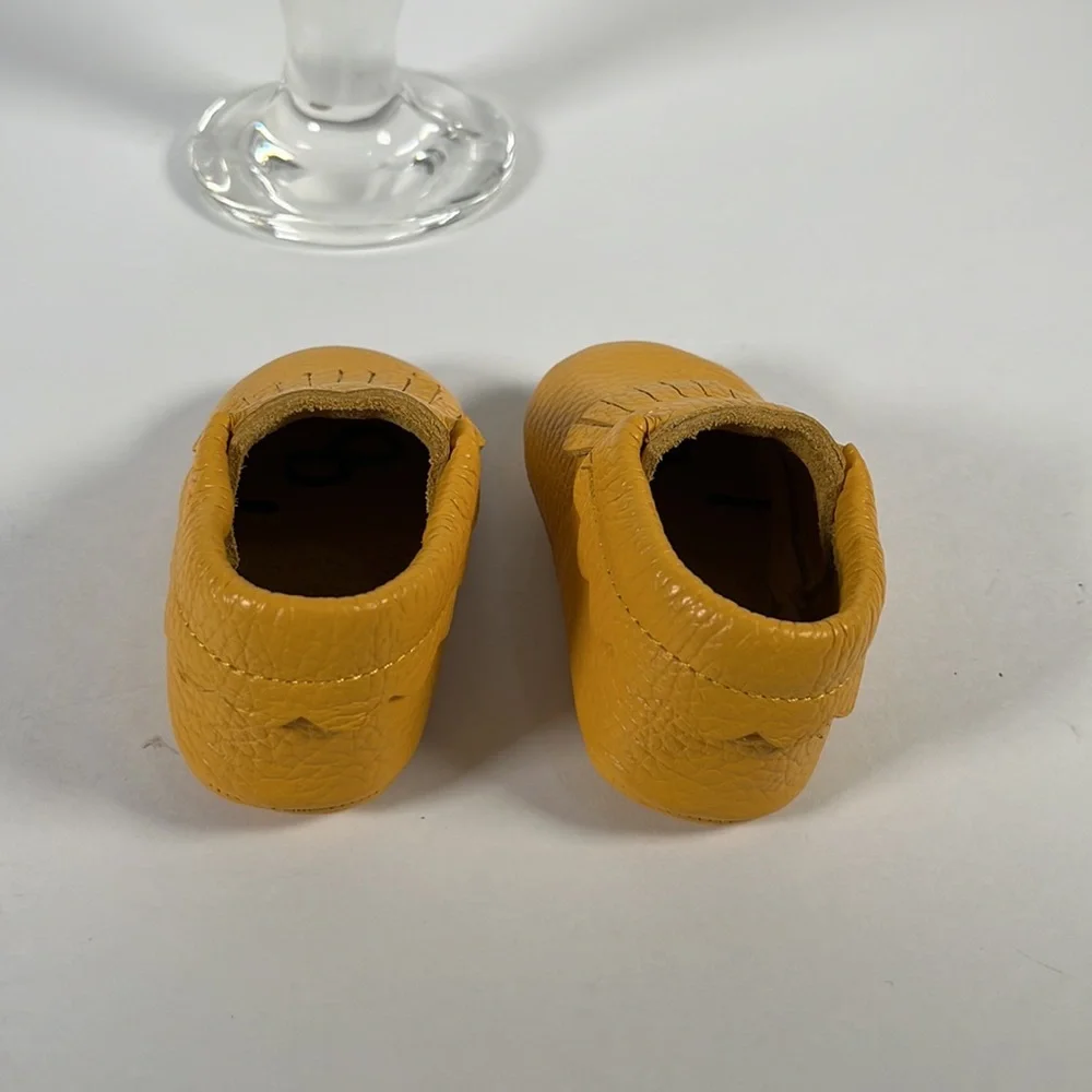 Toddler, Genuine Leather, Hand Made,Baby Shoes. Softy Leather . Size : 5 - Picture 6 of 10